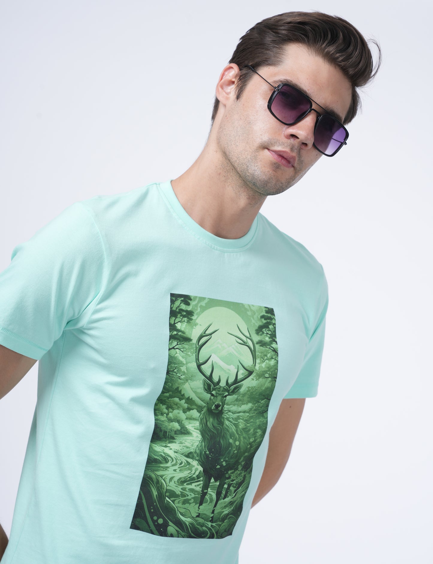 Men T-shirt - Brook green - UN007