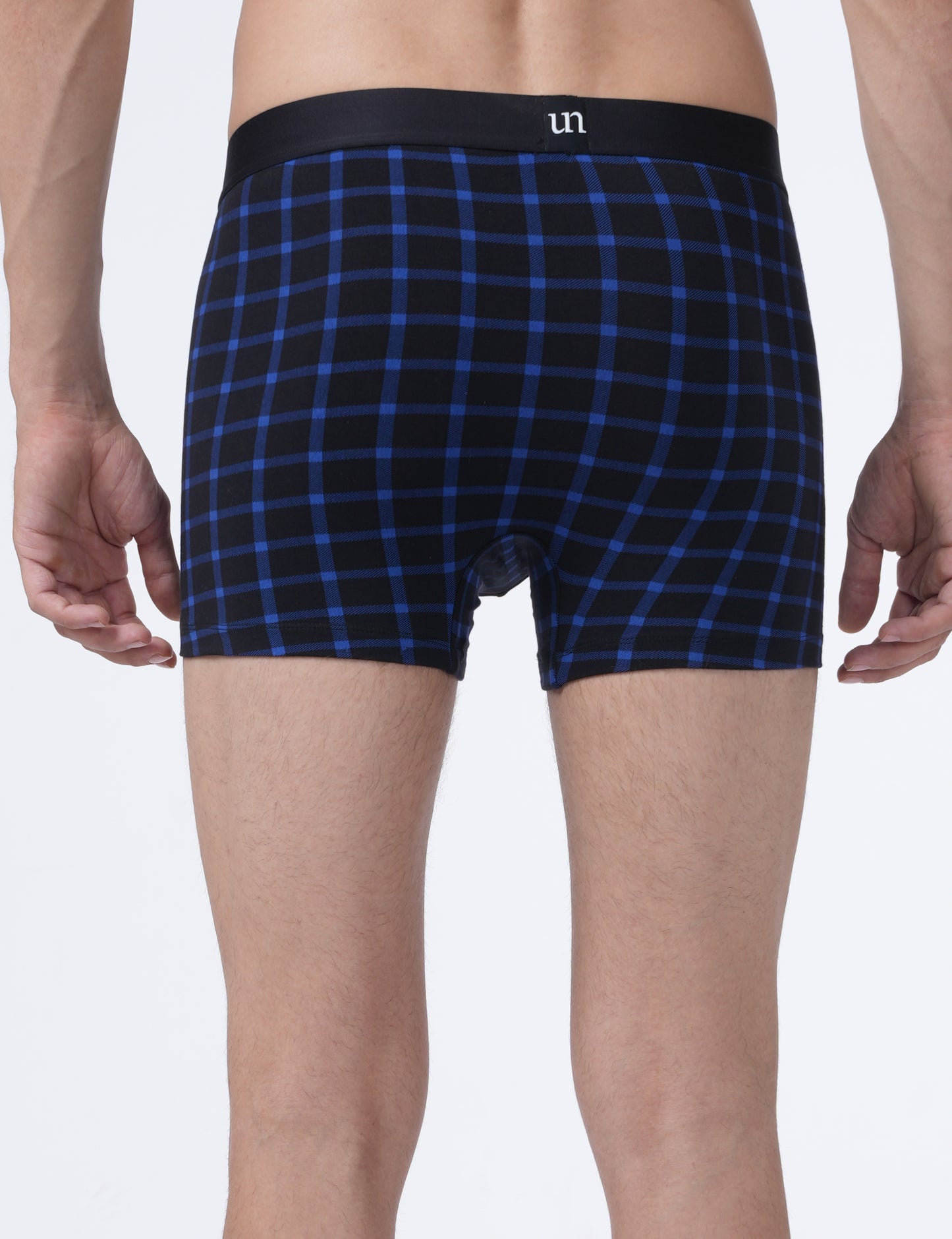 Men Trunks - Blue checked - UN024