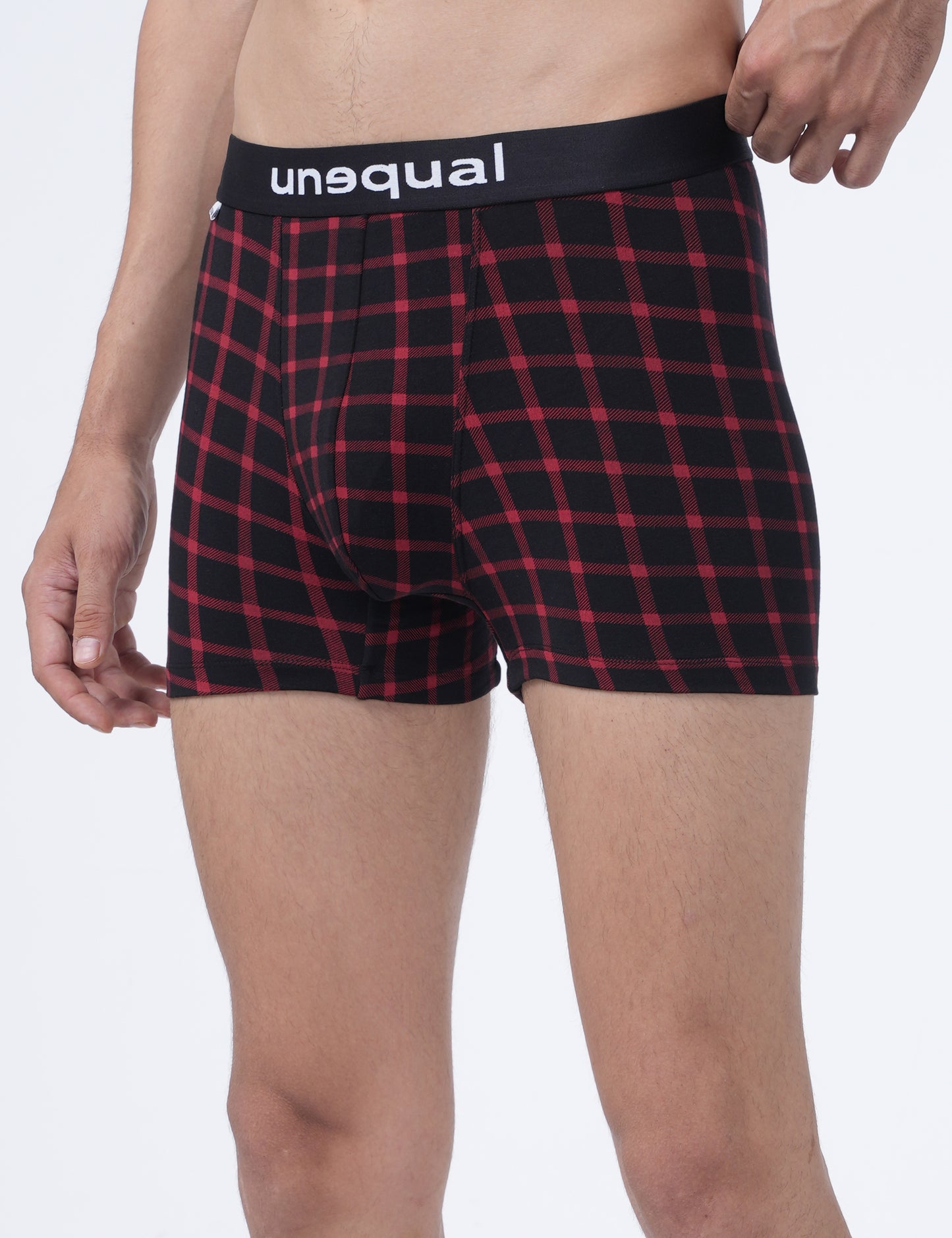 Men Trunks - Red checked - UN028
