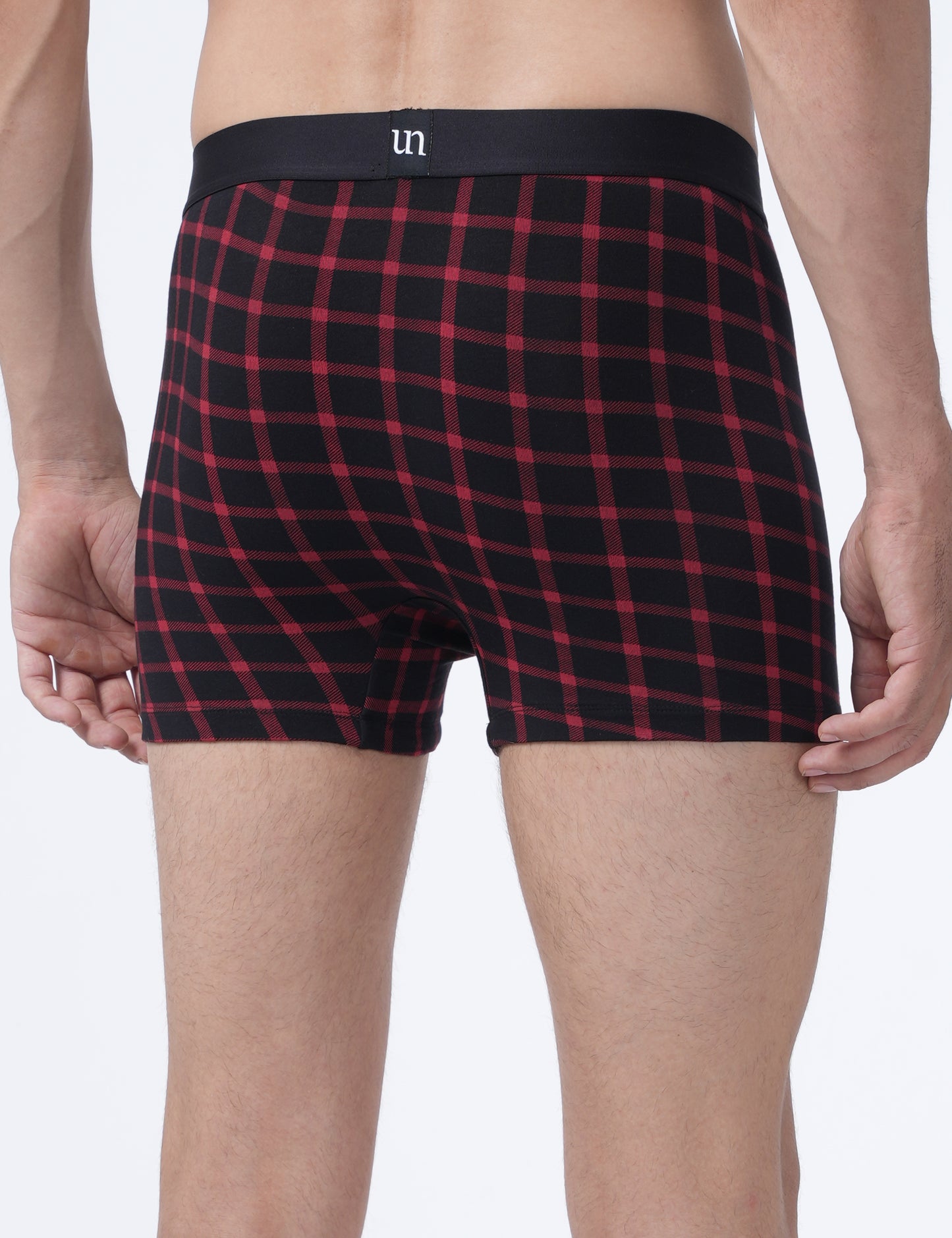 Men Trunks - Red checked - UN028