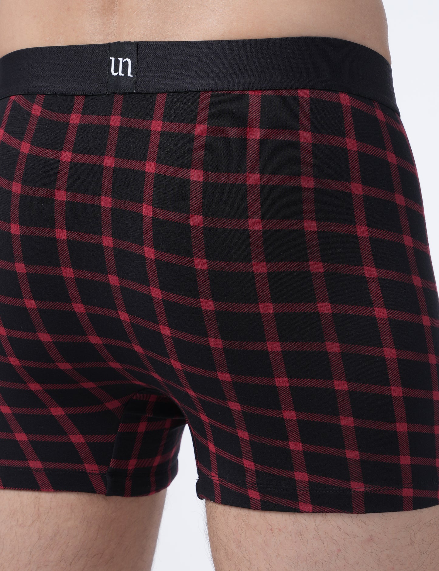 Men Trunks - Red checked - UN028
