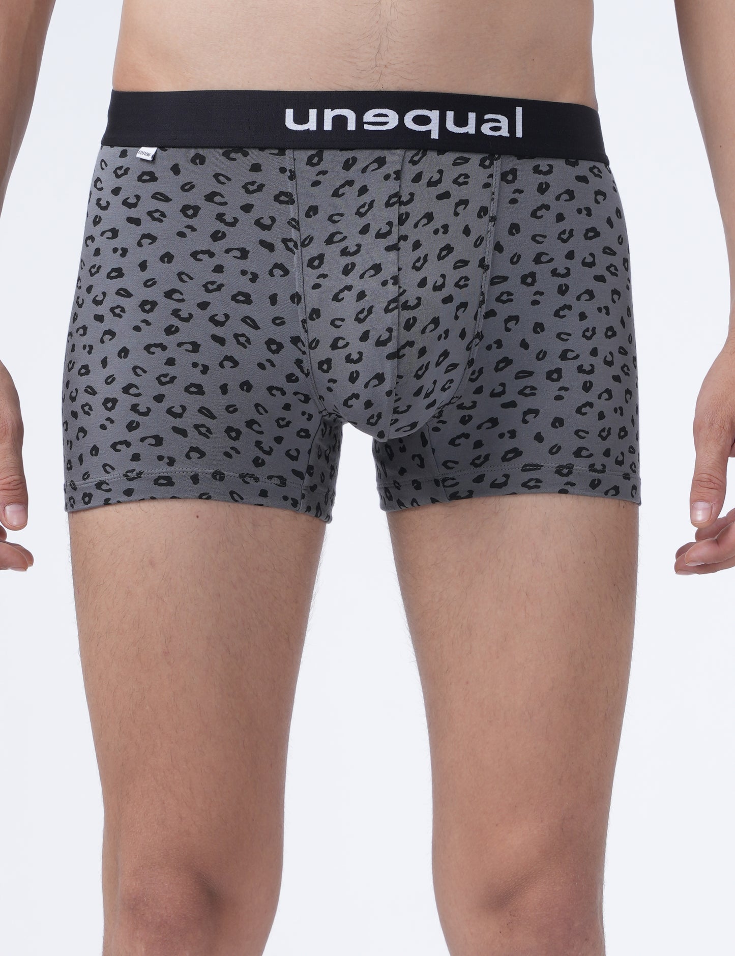 Men Trunks - Grey cheetah print - UN029