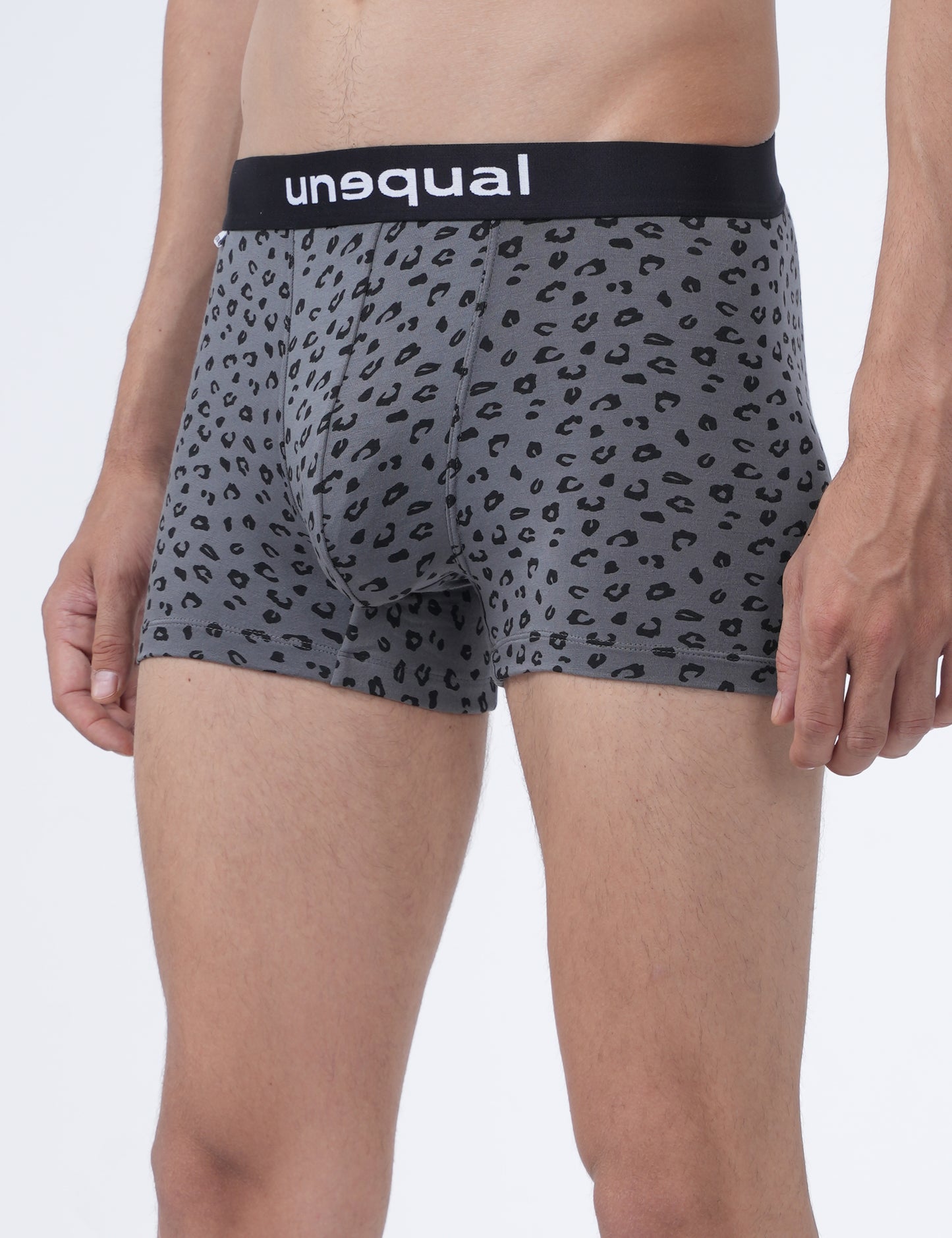 Men Trunks - Grey cheetah print - UN029