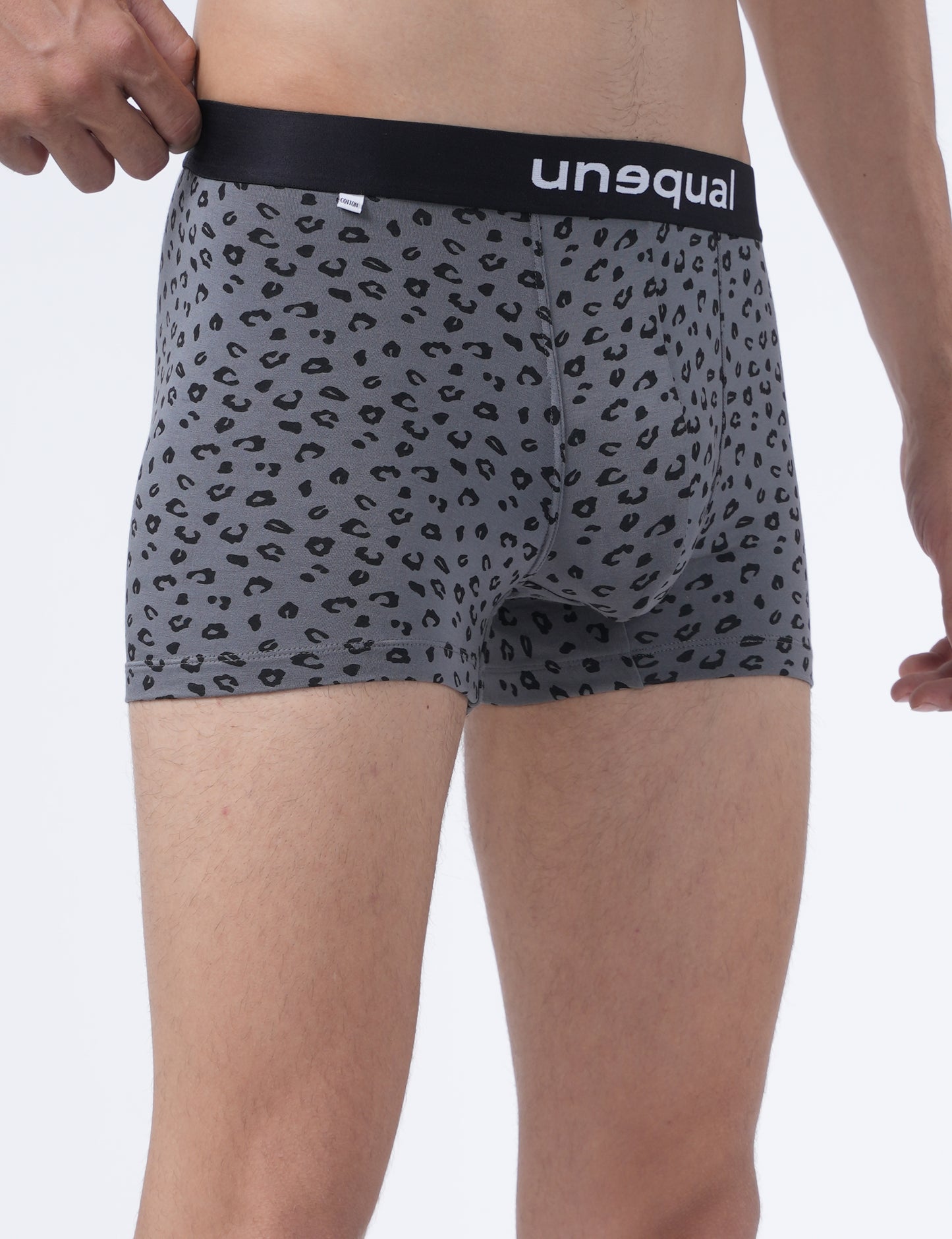 Men Trunks - Grey cheetah print - UN029