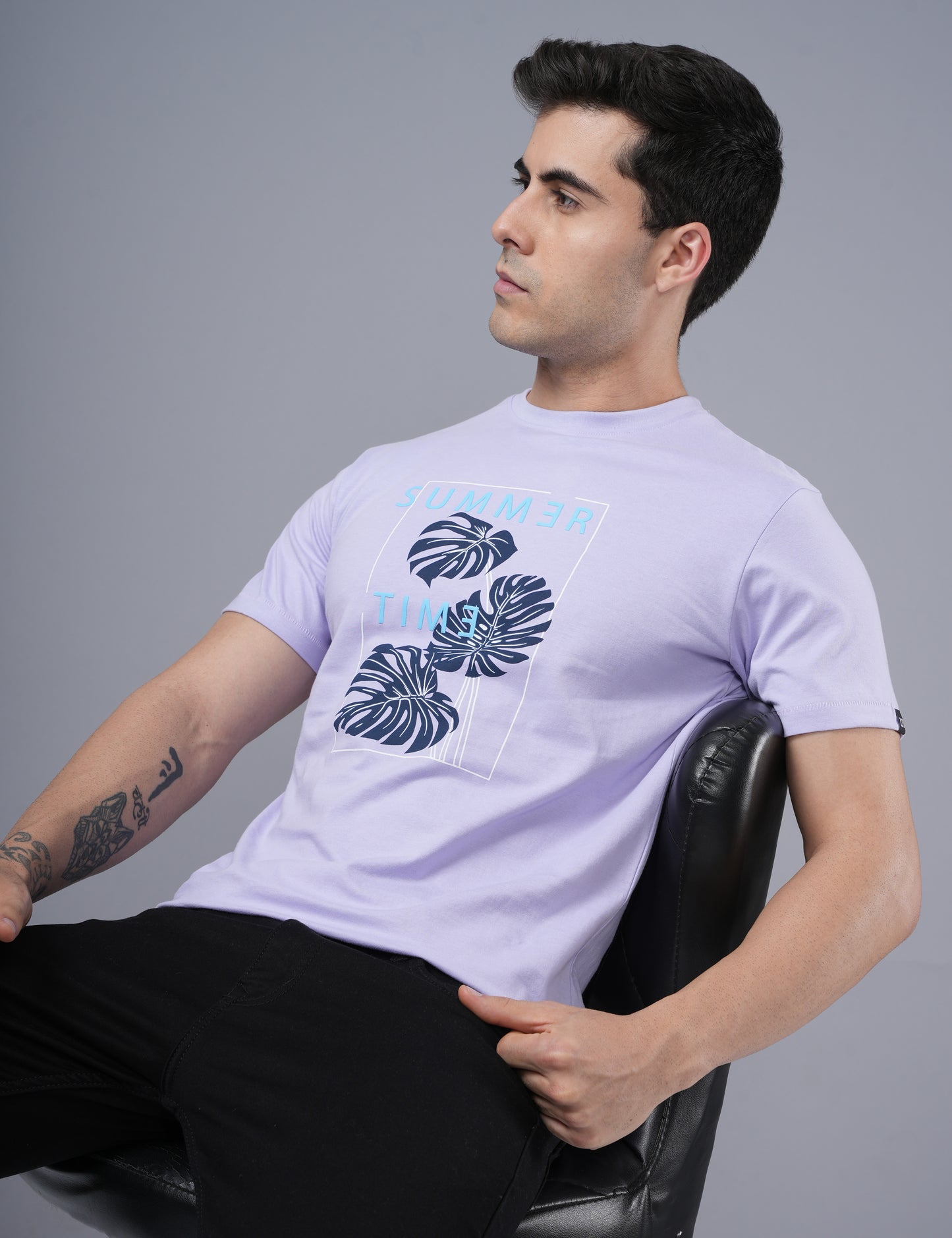 Men T-shirt - Purple heather- UN004