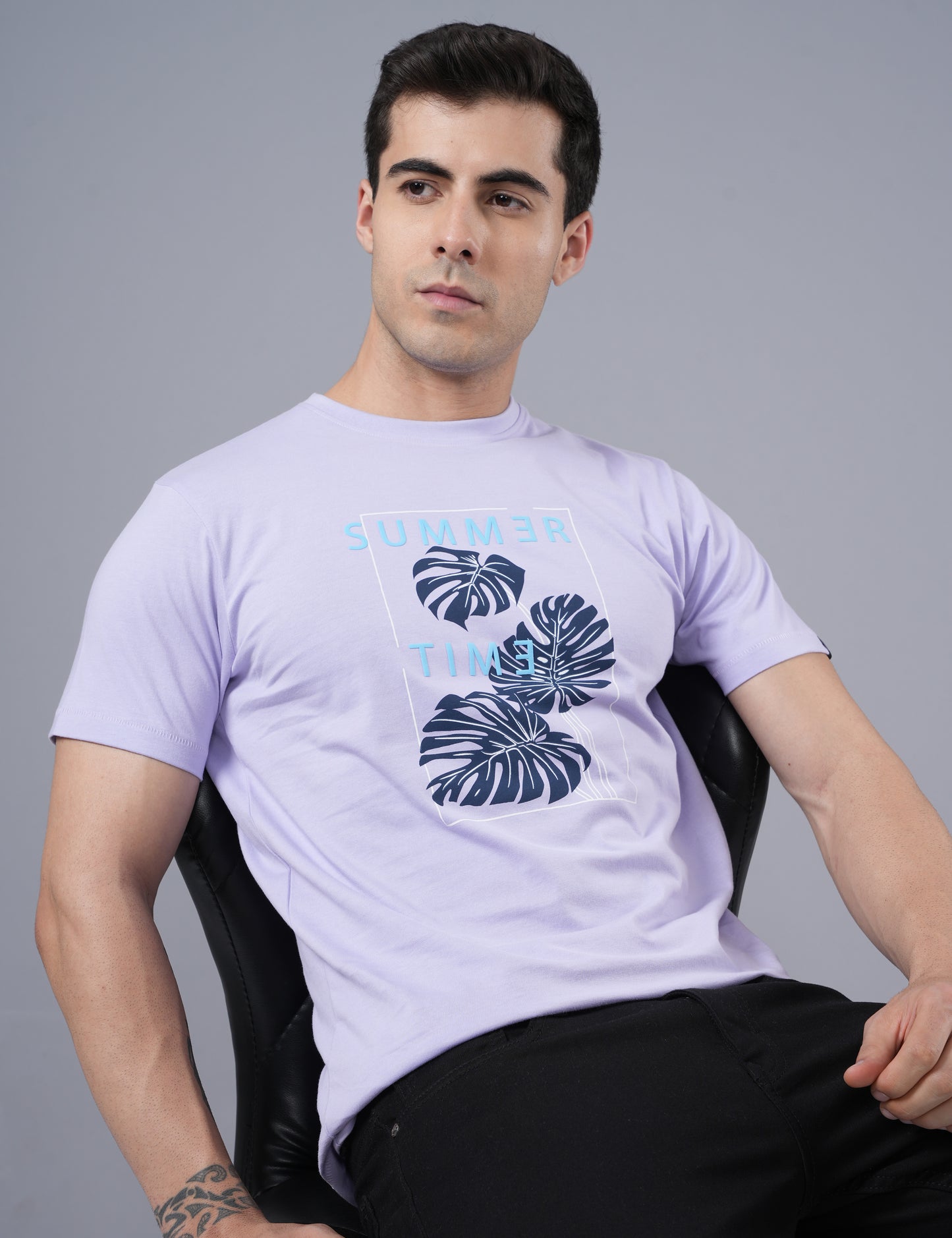 Men T-shirt - Purple heather- UN004