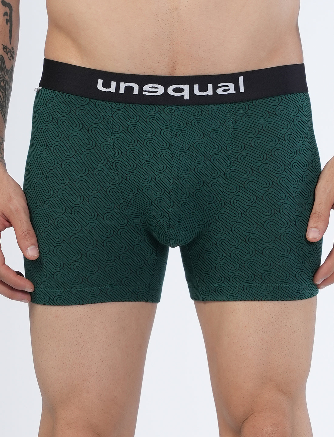 Men Trunks - Green AOP - UN022