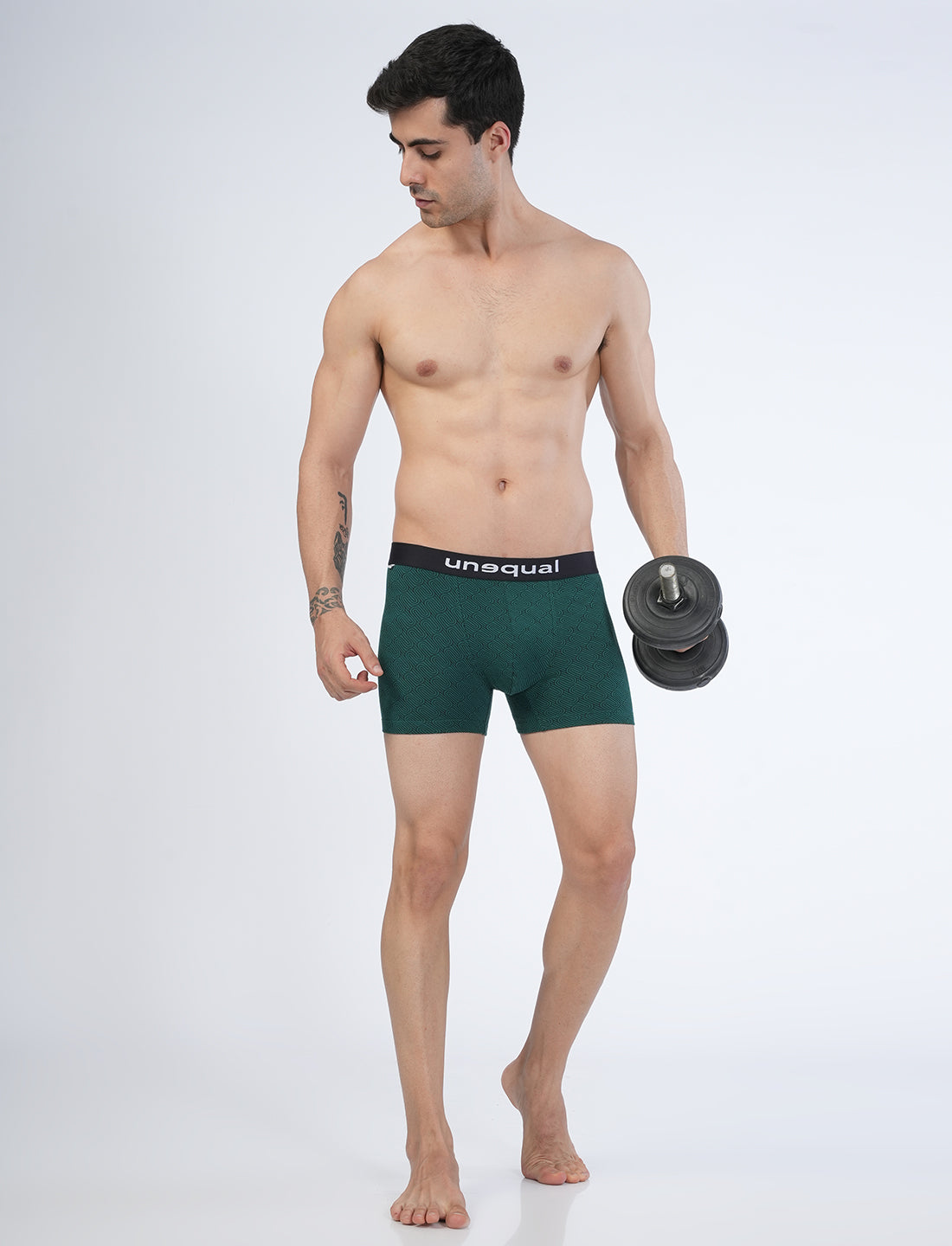 Men Trunks - Green AOP - UN022