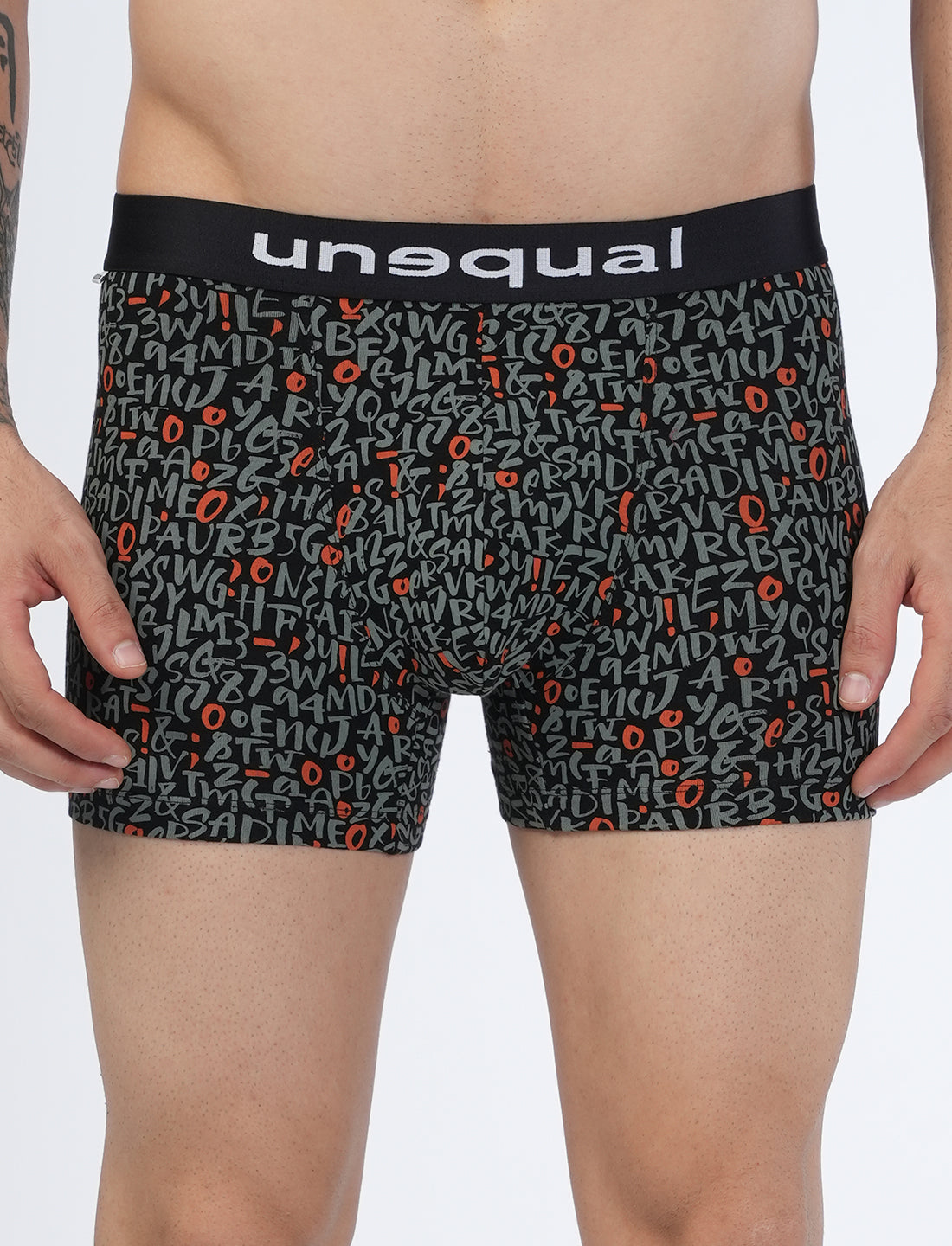 Men Trunks - Black AOP - UN014