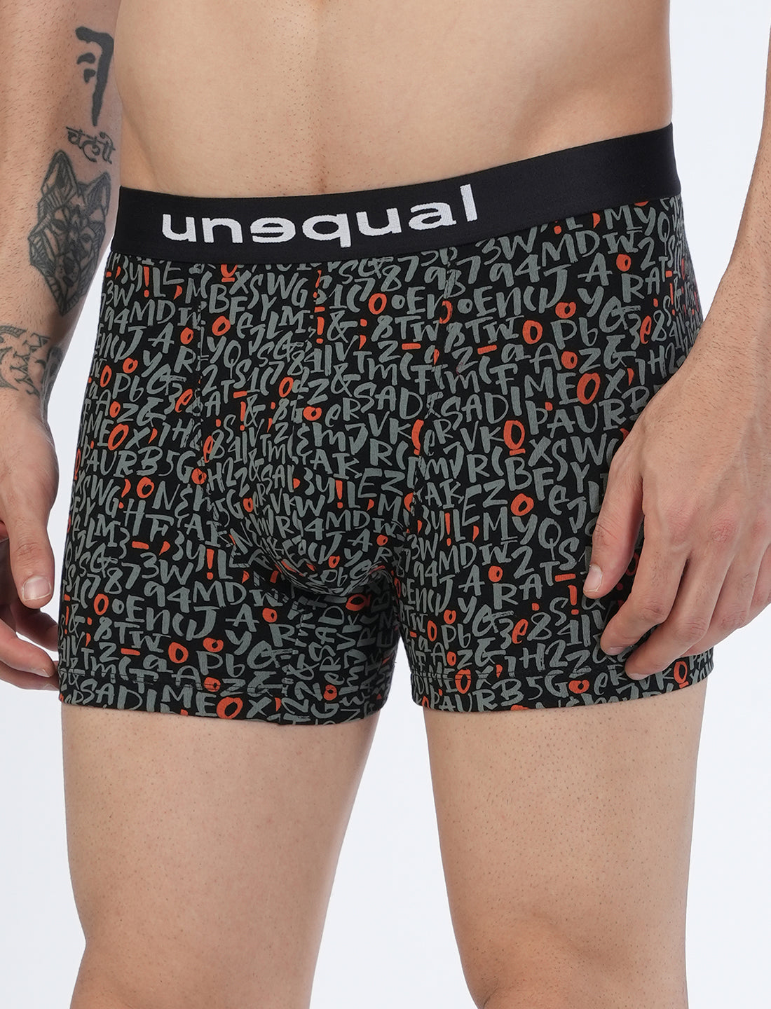 Men Trunks - Black AOP - UN014