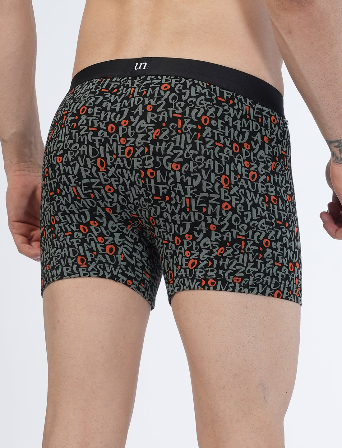 Men Trunks - Black AOP - UN014