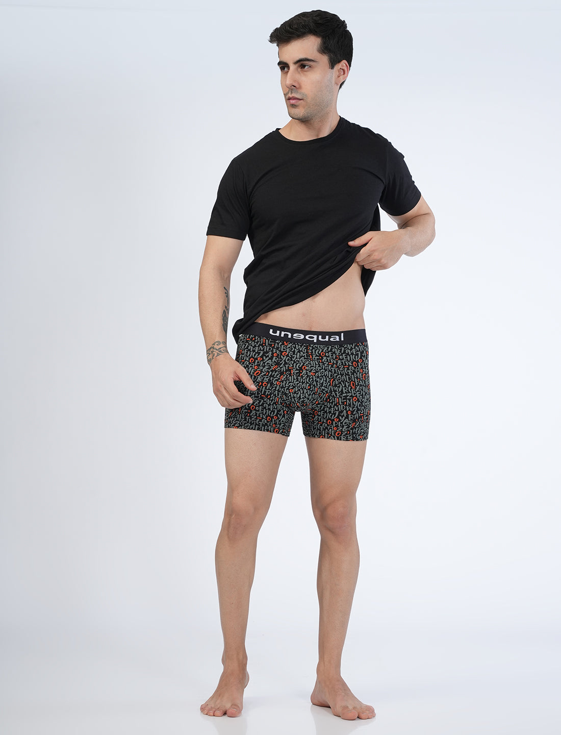 Men Trunks - Black AOP - UN014
