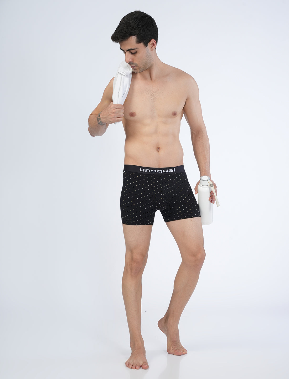Men Trunks - Black AOP - UN017
