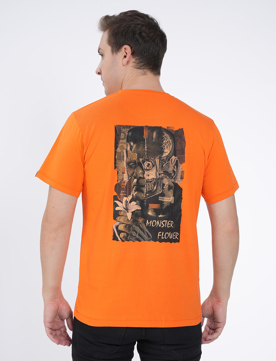 Men T-shirt - Vibrat orange - UN010