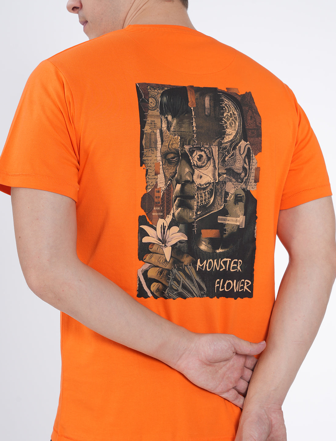 Men T-shirt - Vibrat orange - UN010