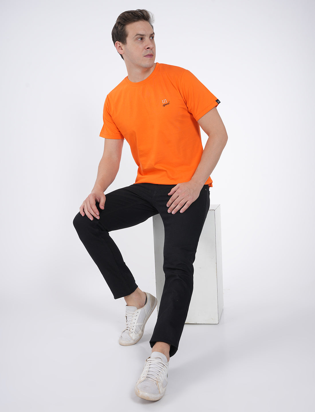 Men T-shirt - Vibrat orange - UN010