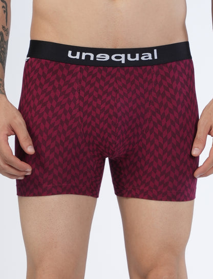 Men Trunks - Meroon AOP - UN023