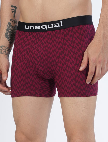 Men Trunks - Meroon AOP - UN023