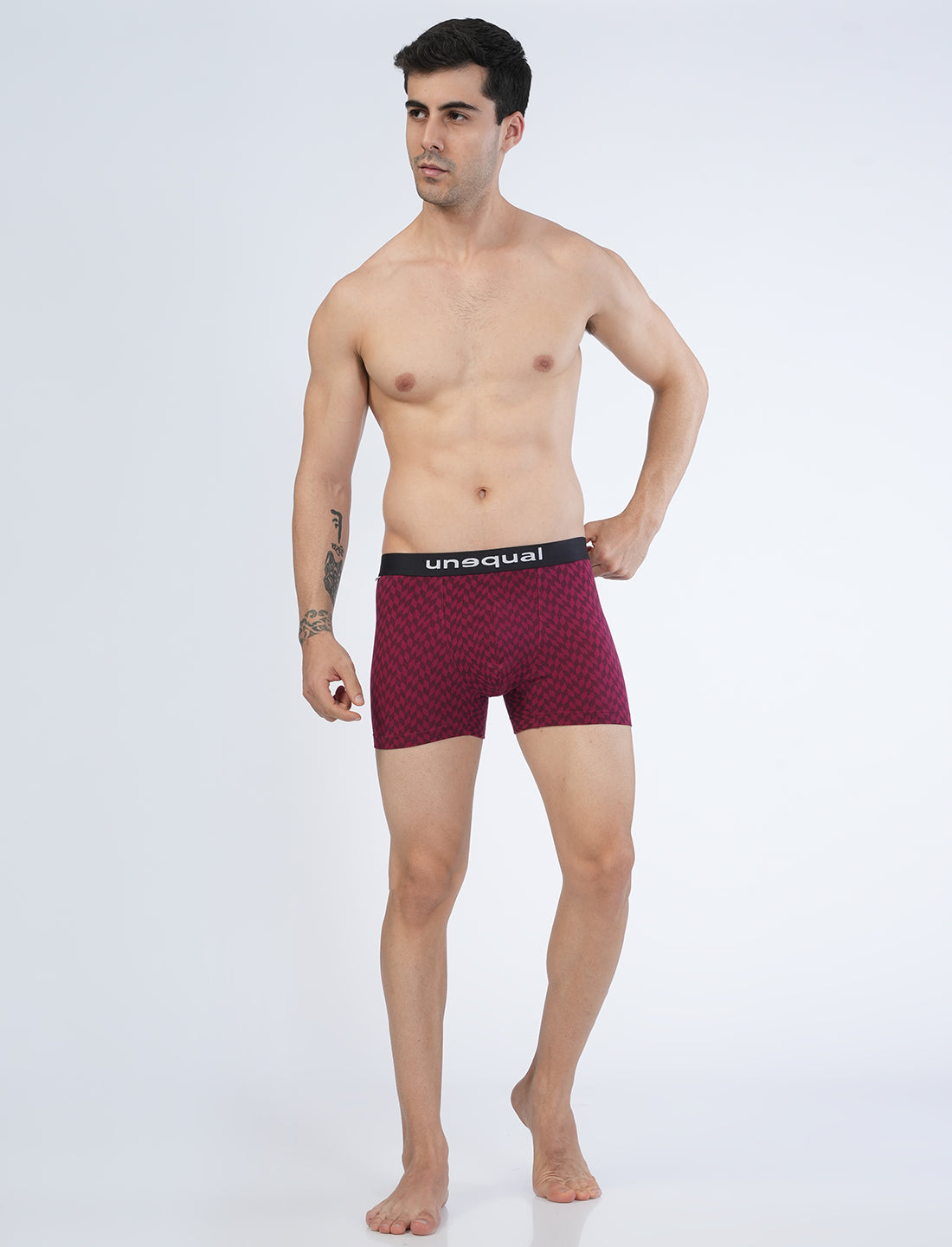Men Trunks - Meroon AOP - UN023