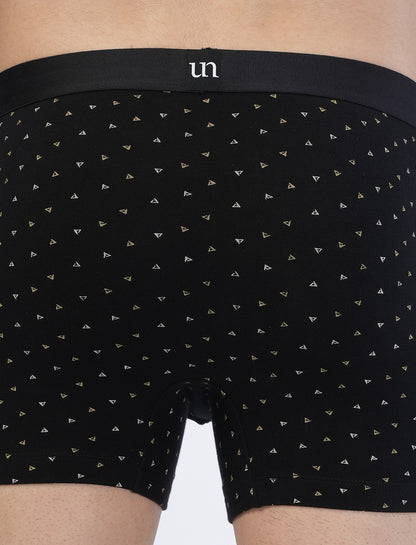 Men Trunks - Black AOP - UN017